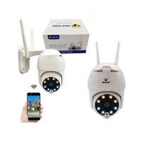 Set 2 Camera Wireless de exterior, Full HD, cu zoom si vedere 360 grade + 2 X CARD MICROSD