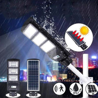 Lampa solara stradala 150W cu telecomanda + cadou stalp