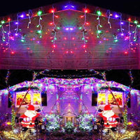 Set 2 instalatii MU franjuri 2 x 12 metri , multicolor, total 24 metri