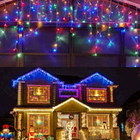 Set 2 instalatii MU franjuri 2 x 12 metri , multicolor, total 24 metri