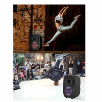 Boxa Portabila foarte puternica + Cadou Microfon Karaoke (zqs-6111)