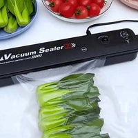 Aparat de vidat pungi - Vacuum Sealer negru + 5 pungi CADOU