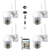 Set 4 x camera de supraveghere, rotatie 360, wifi, Full HD