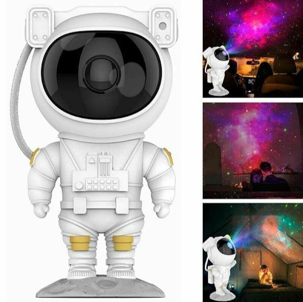 Proiector Astronaut cu joc de lumini stele si galaxii + telecomanda