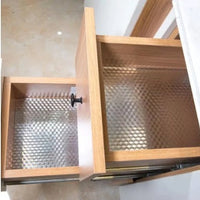 Set 3 x Folie de aluminiu argintie autoadeziva bucatarie 60 x 300 cm