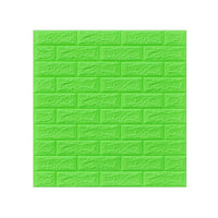 1 x VERDE Tapet 3D Autoadeziv, Design Caramida, Rezistent La Apa, Usor De Curatat, Dimensiuni 77x70cm
