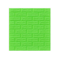 Set 15 x VERDE Tapet 3D Autoadeziv, Design Caramida, Rezistent La Apa, Usor De Curatat, Dimensiuni 77x70cm